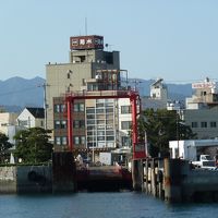 フェリーから見たホテル　港のすぐそばです