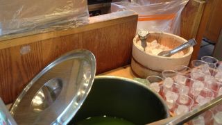 キビ団子と抹茶はベストマッチ