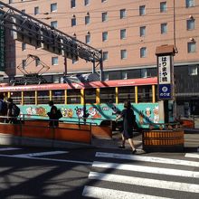 はりまや橋で見掛けたアンパンマン号