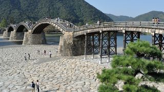 錦帯橋のアクセスは、岩国からバスが便利