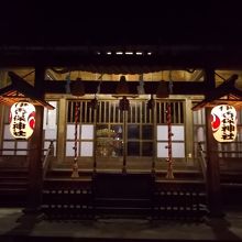 夜の伊香保神社
