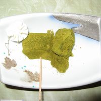 デザートの蕨餅