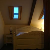 帰国前日にも宿泊。この時は屋根裏部屋で窓からオーロラ見えず。