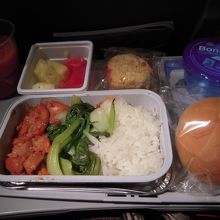 関空→香港 の機内食