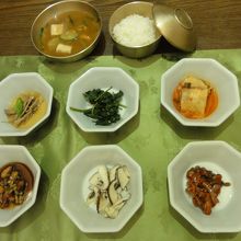 ナムル・テンジャンチゲ・あわ飯