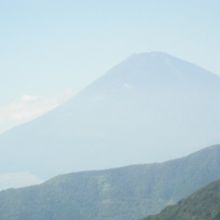 目の前に富士山