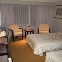 ベッドは普通の大きさですが部屋は広いです。