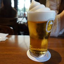 泡がソフトクリームのようなフローズンビール