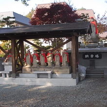 お地蔵さんが並んでいらっしゃる様子