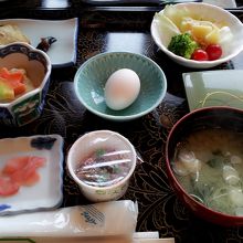 和定食の朝食