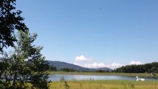 勝利の湖と呼ばれる女神湖です！