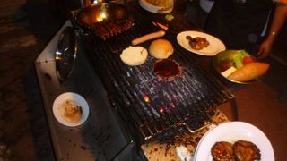 スペアリブなどBBQ料理と生ビンタンが絶妙です