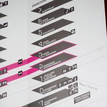 免税カウンターは地下１階