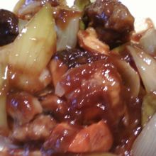 酢豚、ちょっと濃い目。