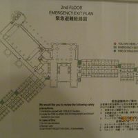 ホテル棟２階の見取り図