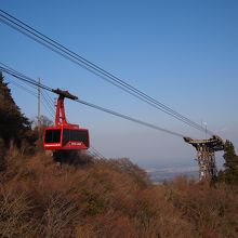 下りはロープウェーで下山。乗車時間は5分くらい。