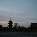 世界遺産　東寺の五重塔が目の前