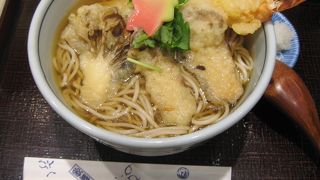 松茸の天ぷら入り秋蕎麦