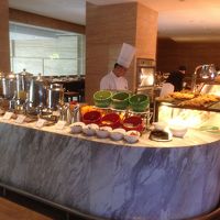 ブッフェの品数は豊富