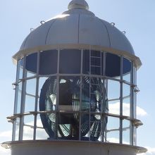 レンズのアップ。日本で一番大きいとか。