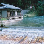 鮎のやな場