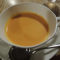 夕食の人参のスープ。