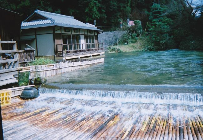 鮎のやな場