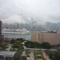 窓から香港島方面