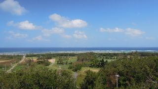多良間島を一望
