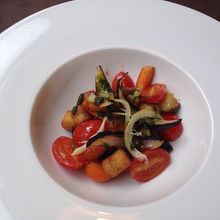 たっぷりの野菜とニョッキ