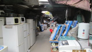 上海の下街・東街は別名東街旧貨市場と言い、家電製品の中古品市場です。