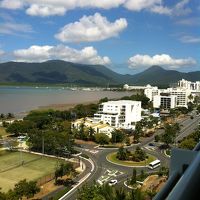 ベランダからの景色。町中心方向