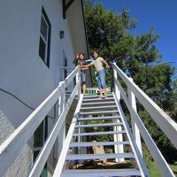 この階段から荷物運び