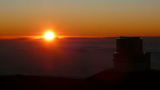 マウナケア山のサンセットを満喫しました。