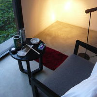 間接照明自分流に・・・。夕食。