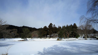 平安庭園の跡。