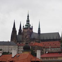「プラハ城」と思われているこの建物が聖ヴィート教会