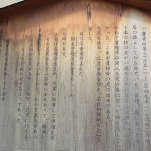 落柿舎の説明書き。