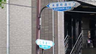 古くは材木問屋が建ちならびます