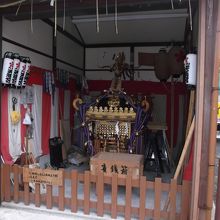 神輿が公開されていました