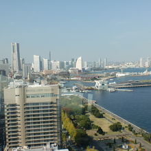 マリンタワーから見た横浜市の様子