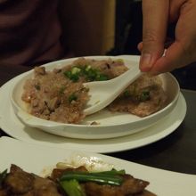 咸魚醬蒸肉餅