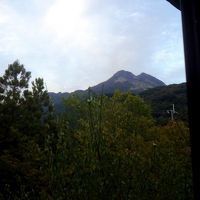 トイレから見えた由布院岳Ｗ