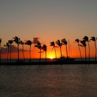 ワイコロアビーチのサンセット　時は違いますが最高です。