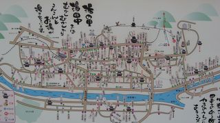 八湯巡りというスタンプラリーを実施している