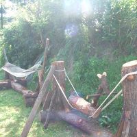 外にあったハンモック
