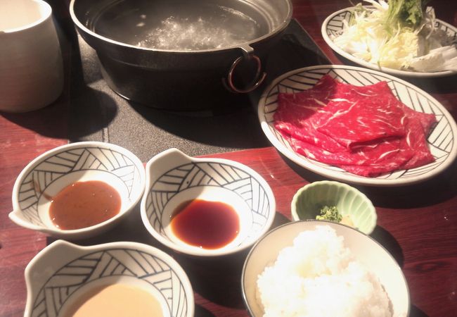 しゃぶしゃぶランチ1000円