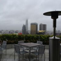 ホテル屋上からの眺め、晴れていたら最高！！！