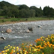 利根川河川敷にある公園