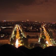 凱旋門からの展望　夜22時